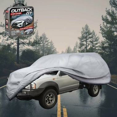 Silvershield Outdoor Car Cover for Nissan Navara Single Cab 1997 - 2018 (D22) - XL - Grey