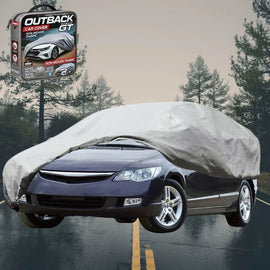 Silvershield Outdoor Car Cover for Honda Civic 2006 - 2012 Sedan(8th Gen) L - Grey