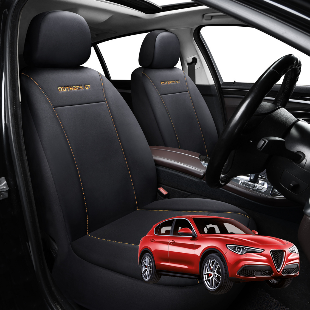 Car Front Seat Cover for Alfa Romeo Stelvio 2017 - Current (949) - Black