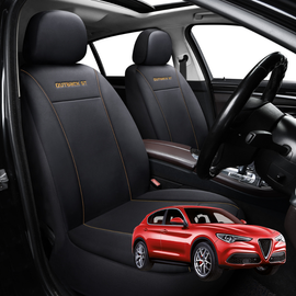 Car Front Seat Cover for Alfa Romeo Stelvio 2017 - Current (949) - Black - 27 x 26 x 10 cm