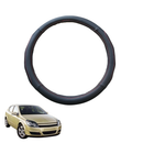 Steering Wheel Cover for Holden Astra 2004 - 2009 (AH) - Black Microfiber Leather - Circle 38 cm-1