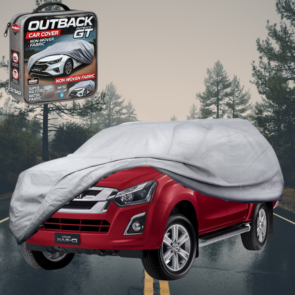 Silver Shield Outdoor Car Cover for Isuzu D-Max Crew Cab 2012 - 2018 XL - Grey