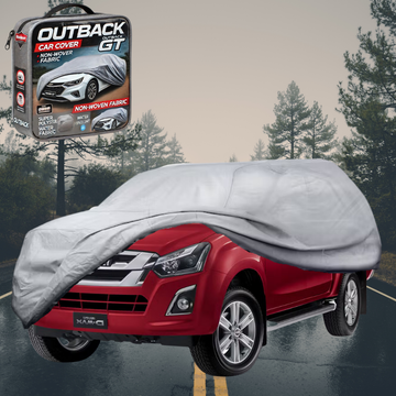 Silvershield Outdoor Car Cover for Isuzu D-Max Crew Cab 2012 - 2018 - XL - Grey