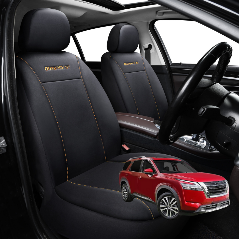 Car Front Seat Cover for Nissan Pathfinder 2022 - Current  7 seater (R53) - Black