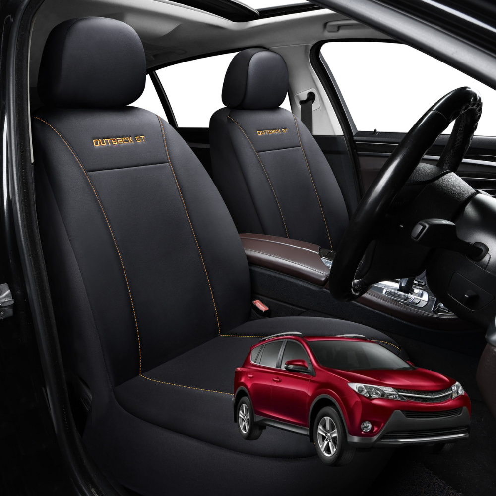 Car Front Seat Cover for Toyota RAV4 2012 - 2019 (XA40) - Black