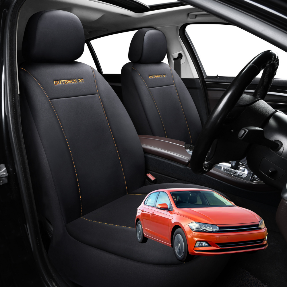 Car Front Seat Cover for VolksWagen Polo 2018 - Current (MK6) - Black - 27 x 26 x 10 cm