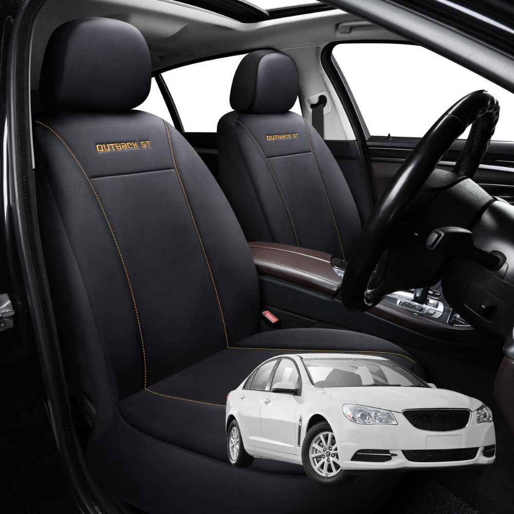 Car Front Seat Cover for Holden Commodore 2013 - 2017 (VF) - Black