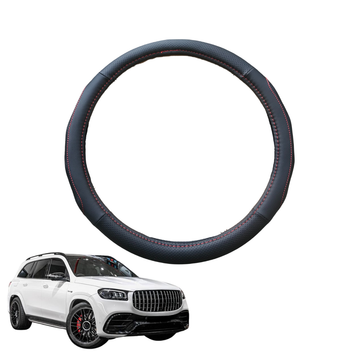 Steering Wheel Cover for Mercedes-Benz GLS-Class 2020 - Current (X167) - Black Microfiber Leather - Circle 38 cm