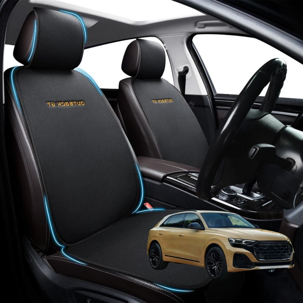 Car Front Seat Cushion Pad for Audi Q8 SQ8 RSQ8 2018 - Current F1 - Pressure Relief - 27 x 26 x 10 cm