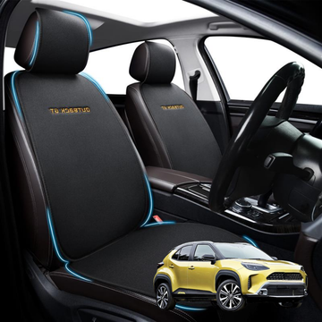 Car Front Sideless Seat Cushion for Toyota Yaris Cross 2020 - Current - Pressure Relief - 27 x 26 x 10 cm