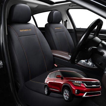 Car Front Seat Cover for Kia Seltos 2019 - Current (KX3 SP2c) - Black - 27 x 26 x 10 cm