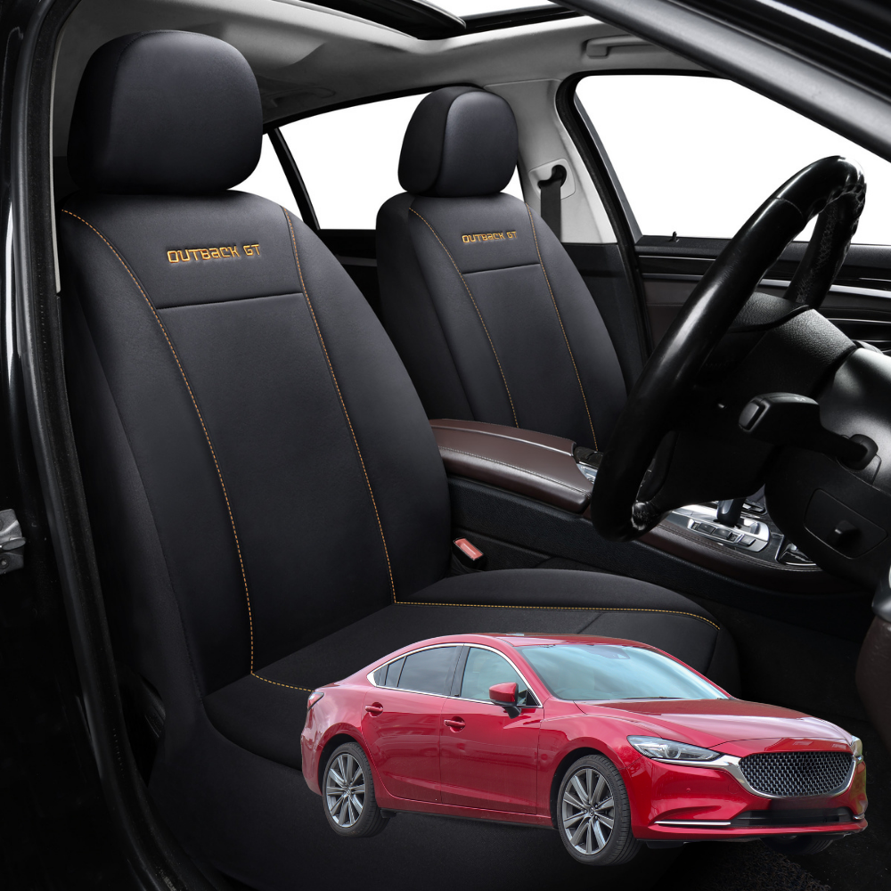 Car Front Seat Cover for Mazda 6 2002 - 2008 GG, GH, GY, GH1 - Black