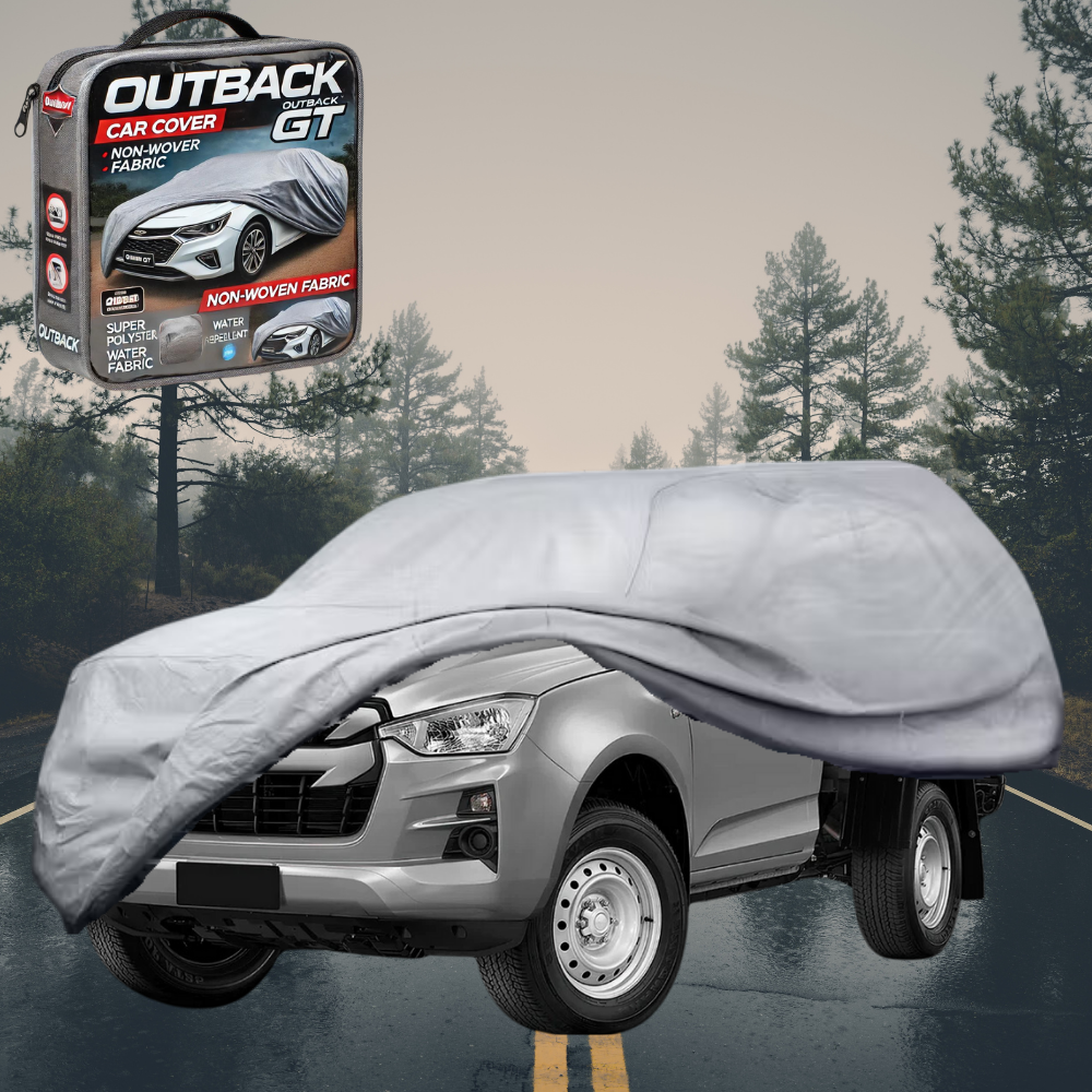 Silver Shield Outdoor Car Cover for Isuzu D-Max Single Cab 2012 - 2020 RT LC - Grey