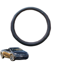 Steering Wheel Cover for Holden Cascada 2013 - 2019 CJ - Black Microfiber Leather - Circle 38 cm-1