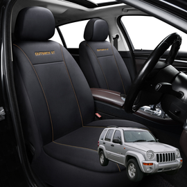 Car Front Seat Cover for Jeep Cherokee 2002 - 2008 (KJ) - Black - 27 x 26 x 10 cm