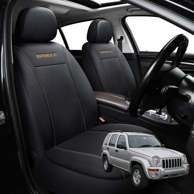 Car Front Seat Cover for Jeep Cherokee 2002 - 2008 (KJ) - Black - 27 x 26 x 10 cm