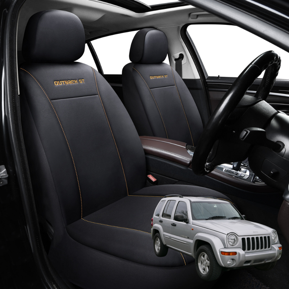 Car Front Seat Cover for Jeep Cherokee 2002 - 2008 (KJ) - Black - 27 x 26 x 10 cm