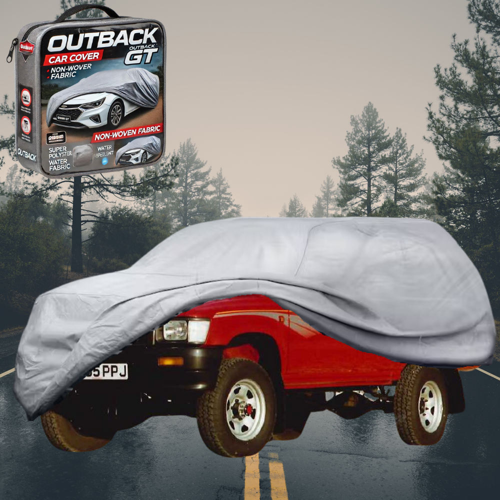 Silvershield Outdoor Car Cover for Toyota Hilux Double Cab 1988 - 1997 (N80, N90, N100, N110) XL - Grey
