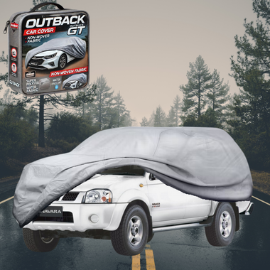 Silvershield Outdoor Car Cover for Nissan Navara King Cab 2005 - 2014 (D40) - XL - Grey