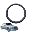 Steering Wheel Cover for Mercedes-Benz C-class 1993 - 2000 (W202) - Black Microfiber Leather - Circle 38 cm-1
