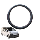 Steering Wheel Cover for Toyota Hiace Van 2019 - Current (LWB) - Black Microfiber Leather - Circle 38 cm-1