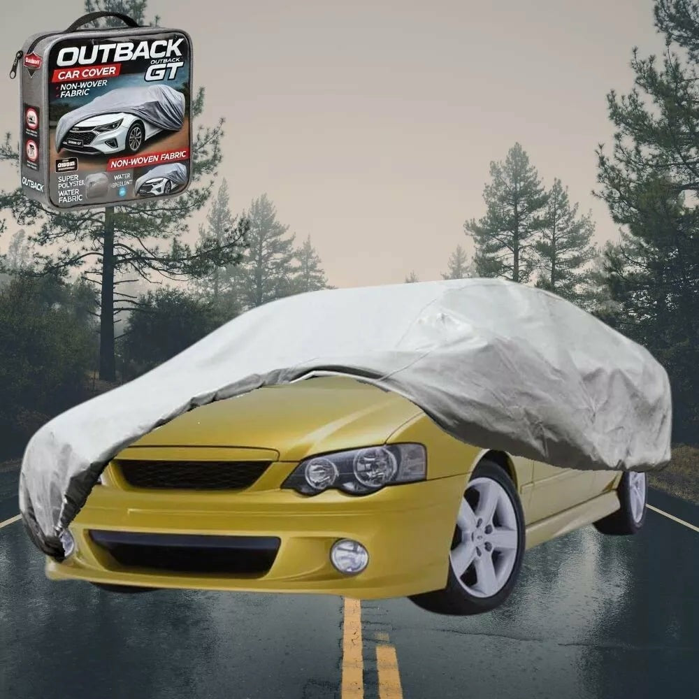 Silver Shield Outdoor Car Cover for Ford Falcon 2002 - 2008 (BA BF) XXL - Grey