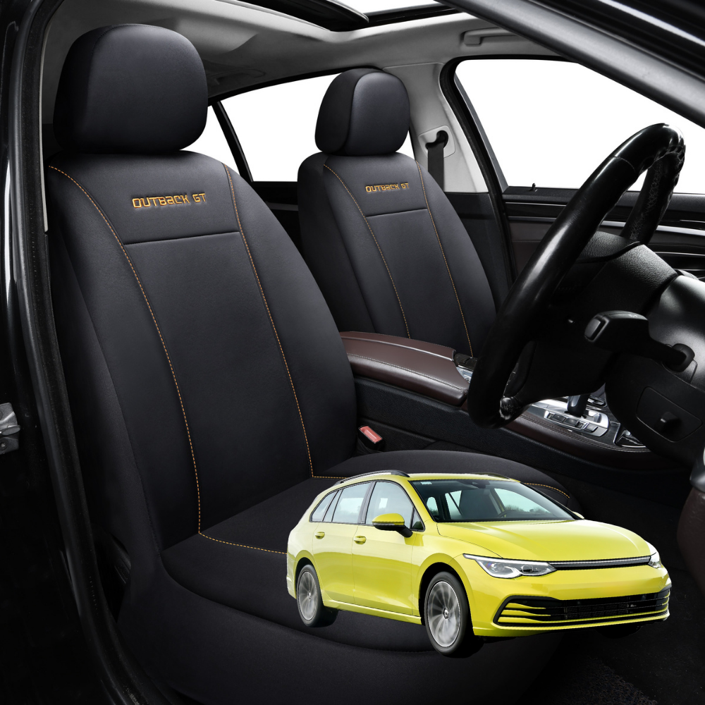 Car Front Seat Cover for VolksWagen Golf 2021 - Current Hatch/Wagon (MK8) - Black - 27 x 26 x 10 cm