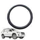 Steering Wheel Cover for Toyota RAV4 2006 - 2012 (XA30) - Black Microfiber Leather - Circle 38 cm-1