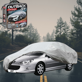 Silvershield Outdoor Car Cover for Peugeot 407 2004 - 2010 Coupe XXL - Grey