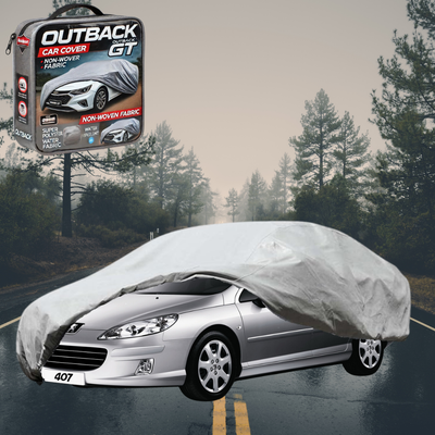 Silvershield Outdoor Car Cover for Peugeot 407 2004 - 2010 Coupe XXL - Grey