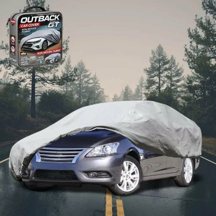 Silvershield Outdoor Car Cover for Nissan Pulsar 2013 - 2017 C12, B17 L - Grey