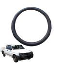 Steering Wheel Cover for Mitsubishi Triton Club Cab 1996 - 2006 (MK) - Black Microfiber Leather - Circle 38 cm-1