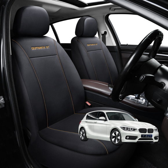 Car Front Seat Cover for BMW 1 Series 5-Door Hatch 2011 - 2019 (F20) - Black - 27 x 26 x 10 cm