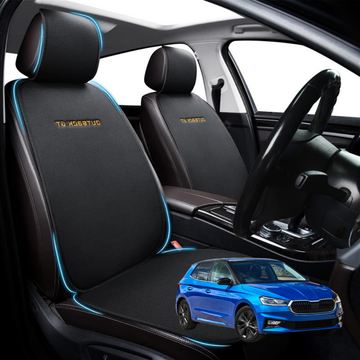 Car Front Sideless Seat Cushion for Skoda Fabia 2022 - Current - Pressure Relief - 27 x 26 x 10 cm