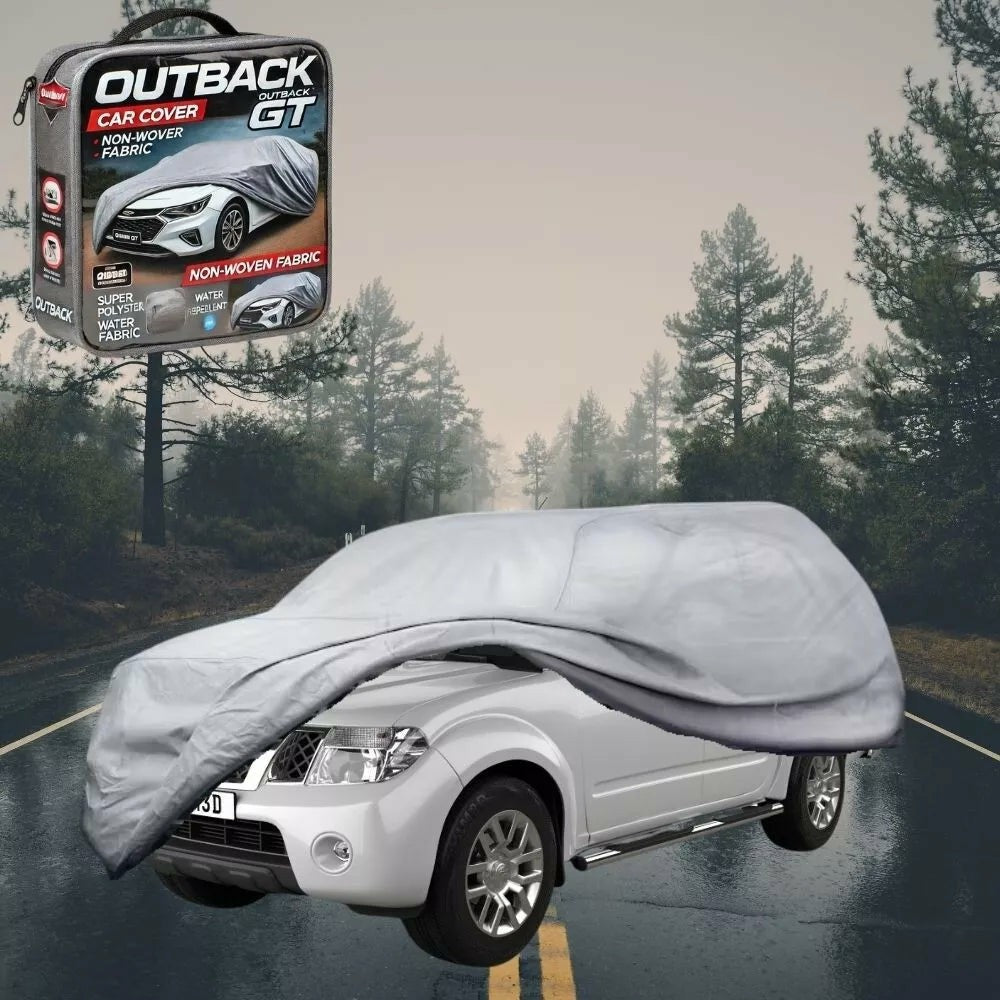 Silvershield Outdoor Car Cover for Nissan Navara King Cab 2015 - Current (NP300/D23) XL - Grey