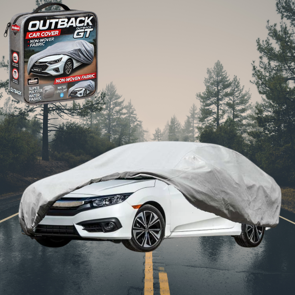 Silver Shield Outdoor Car Cover for Honda Civic 2012 - 2016 (Sedan, 9th Gen) L - Grey