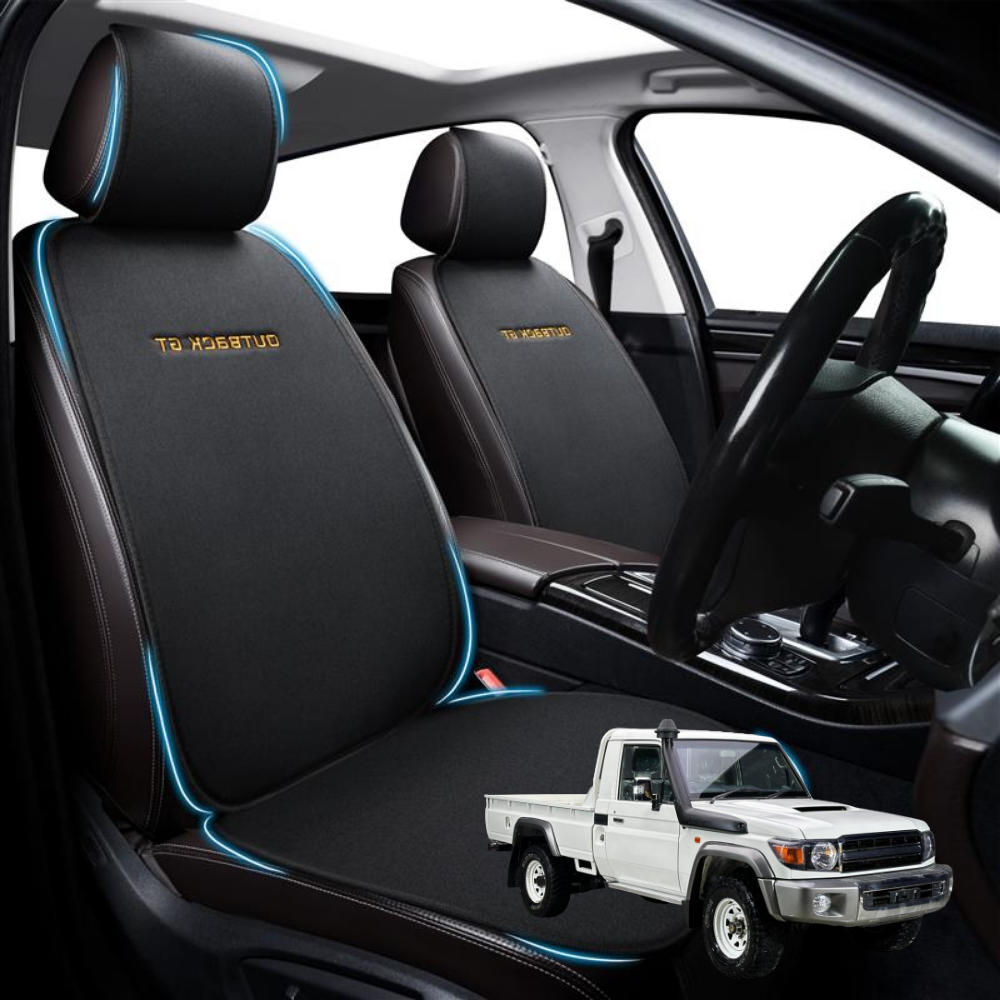 Car Front Seat Cushion Pad for Toyota LandCruiser 70 Single Cab 2012 - Current - Pressure Relief - 27 x 26 x 10 cm