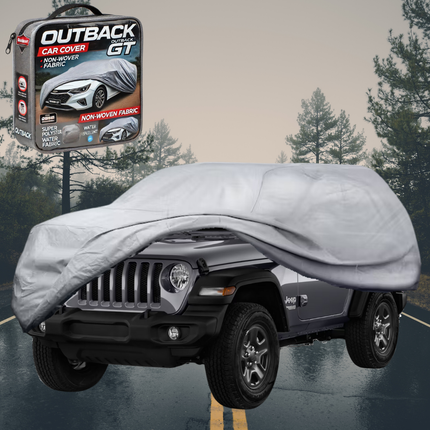 Silvershield Outdoor Car Cover for Jeep Wrangler 2018 - Current (2-Door JL) LC - Grey
