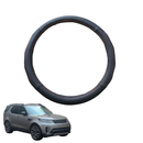 Steering Wheel Cover for Land Rover Discovery 2017 - Current (D5) - Black Microfiber Leather - Circle 38 cm-1