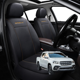 Car Front Seat Cover for Mercedes-Benz X-Class 2017 - 2021 Ute - Black - 27 x 26 x 10 cm