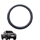 Steering Wheel Cover for Ford Ranger 2006 - 2011 (PJ/PK) - Black Microfiber Leather - Circle 38 cm-1