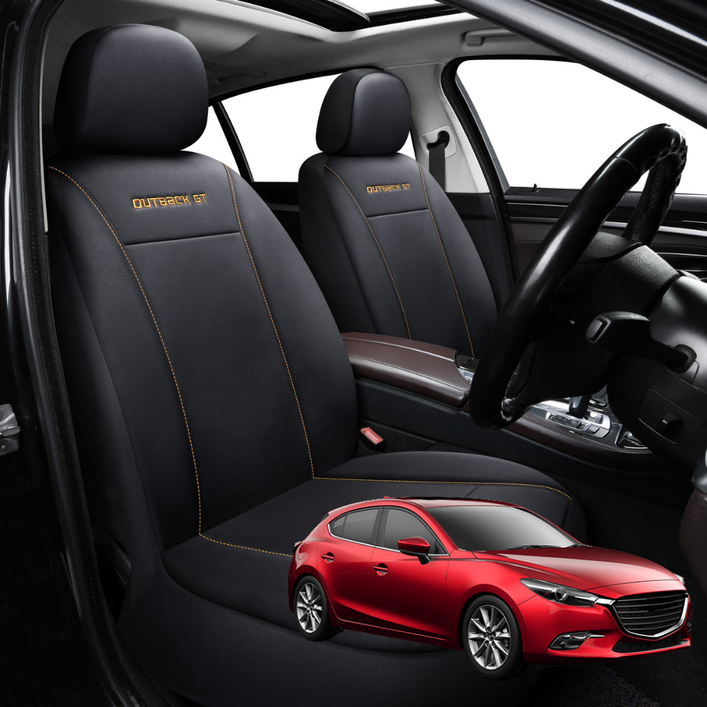 Car Front Seat Cover for Mazda 3 2014 - 2018 (BM BN) - Black - 27 x 26 x 10 cm