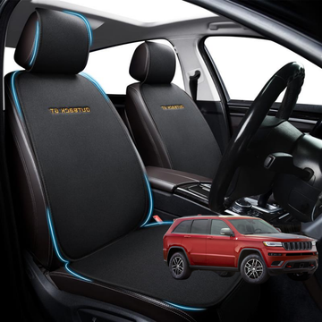 Car Front Sideless Seat Cushion for Jeep Grand Cherokee L 2021 - Current (WL) - Pressure Relief - 27 x 26 x 10 cm