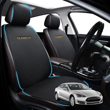 Car Front Sideless Seat Cushion for Tesla Model S 2014 - 2021 - Pressure Relief - 27 x 26 x 10 cm