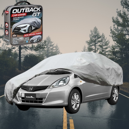 Silvershield Outdoor Car Cover for Honda Jazz 2002 - 2008 (GD/GE) L - Grey