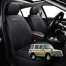 Car Front Seat Cover for Toyota LandCruiser 70 Double Cab 2014 - Current - Black - 27 x 26 x 10 cm-1