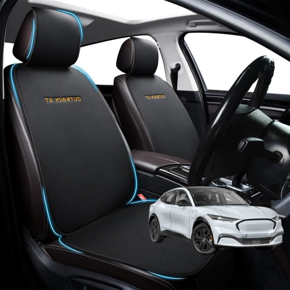 Car Front Seat Cushion Pad for Ford Mustang Mach-E 2021 - Current - Pressure Relief - 27 x 26 x 10 cm