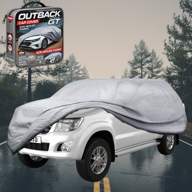 Silvershield Outdoor Car Cover for Toyota Hilux Double Cab 2015 - Current - XL - Grey