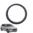 Steering Wheel Cover for Mercedes-Benz B-Class 2011 - 2018 (W246) - Black Microfiber Leather - Circle 38 cm-1