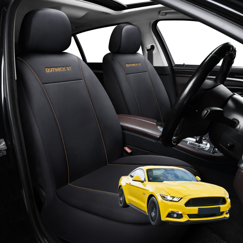 Car Front Seat Cover for Ford Mustang 2015 - 2024 (S550) - Black - 27 x 26 x 10 cm
